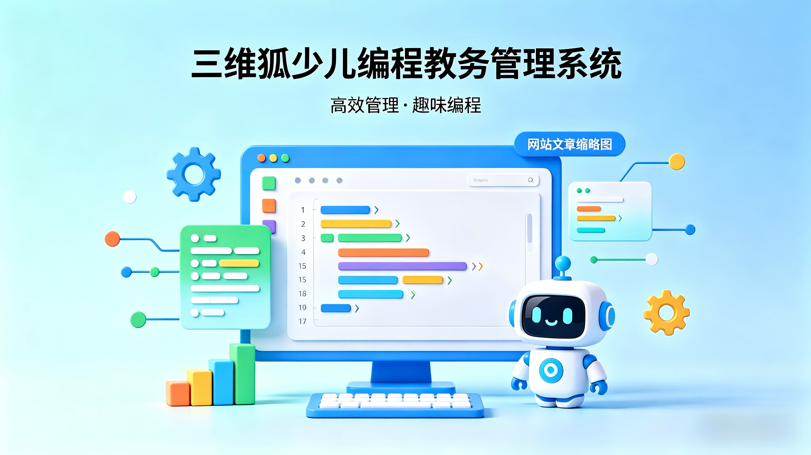 三维狐少儿编程教务管理系统
